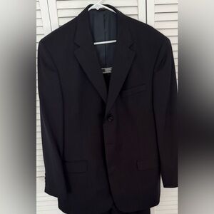 Classic Black Men's 100% wool Blazer, 44R